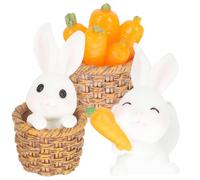 GLSTOY 3pcs Bunny Car Vent Clip Cute Car Vent Clip Creative Lovely Decorative Ladies Driving Experience