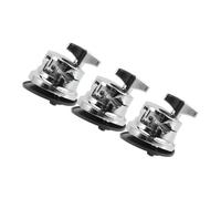 GLSTOY 3pcs Drum Leg Bracket Mount Replacement for Tom Leg for Drum Percussion Cymbal Boom Arm Snare Stand Accessory Chrome Alloy Base Plate Secure Comfortable Play