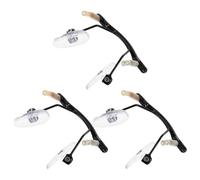 GLSTOY 3pcs Rimless Glasses Nose Bridge Replacement, Lightweight Metal and Acrylic Nose Bridge with Ergonomic Shape and Single Hole Design, Sturdy Eyewear Repair Accessory for Office