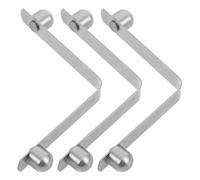 GLSTOY 3pcs V Shape Stainless Steel Crutch Spring Buckle Clips for Walking Cane Accessories, Improving Comfort and Minimising Vibrations, for Outdoor Use and Mobility Aid
