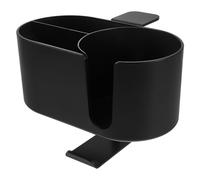 GLSTOY 4 in 1 Metal Desk Cup Holder and Headphone Hanger with Integrated Storage, Space Optimization for Desktop Storage and Office Use, Swivel Clamp Design for Gamers and Workspace