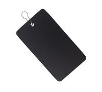 GLSTOY 400pcs Black Plastic Hanging Tags PVC Id Holders with 200pcs Small Iron Gourd Pins, 5x9cm Waterproof Tags Set for Office and Inventory Labeling