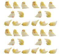 GLSTOY 40pcs Simulated Parrot Figurine Mini Animal Decorations Realistic Bird Resin Ornaments for Desktop Garden and Home Decor Tiny Parrots for Potted Plants and Micro Landscape