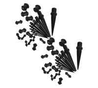 GLSTOY 46pcs Ear Gauges Expander: Stretching Kits - Taper Ear Stretching Plug Expanders Stretchers Body Piercing Jewelry Supplies