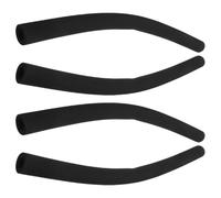GLSTOY 4pcs Black Foam Stroller Handle Covers Universal Pushchair Armrest Protector Cushions Stroller Handlebar Sleeves and Shopping Carts