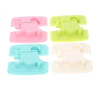 GLSTOY 4pcs Cabinet Locks for Babies Proofing Latches Plastic Lovely Design Protects Maximize Safety for Washing Machine Drawers