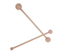 GLSTOY 4pcs Clay Dotting Tool Set Wooden Dual End Round Head Beech Wood Embossing and Molding Sticks for Pottery Scoring Work and Ceramic Art Studio Supplies