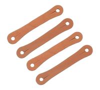 GLSTOY 4pcs Drum Stick Control Straps Leather Finger Grip Auxiliary Tool Non-slip Adjustable for 5a 7a Drumsticks Beginner Drummers Random Color