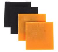 GLSTOY 4pcs High Heel Replacements Square Heel Pads Wear-Resistant Anti-Slip Surface Rubber Repairing Shoes Practical Creative Design for Repair