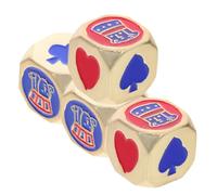 GLSTOY 4pcs Metal Dice for Poker Games Unique Table Game Accessories Fun Party Props for Ktv Bars and Gatherings