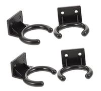 GLSTOY 4pcs Microphone Holder Wall Hanger Hooks 33mm Diameter Plastic Mic Mounts for Home and Ktv Mic Storage Accessories
