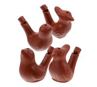GLSTOY 4pcs Purple Sand Waterfowl Ceramic Whistles Musical Toys for Boys and Girls Bird Call Sound Makers Sensory Toys Fun Bird Whistles