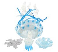 GLSTOY 4pcs Realistic Plastic Jellyfish Educational for Interactive Biology Learning Figures Ocean Decor to Enhance Cognitive Development and Fine Motor Skills