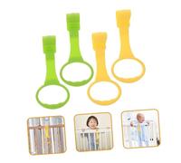 GLSTOY 4pcs Stand Up Pull Rings for Newborns and Crib Hanging Assist Tools with Smooth Edges Safe Walking Support for Early Learning and Confidence Building