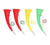 GLSTOY 4pcs Trumpets Fun Cheering Horn for Sports Games Great for Boys Vibrant Props for Parties Events Easy to Play and Store for Wind Instrument Beginners Random Color