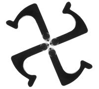 GLSTOY 4Pcs Turntable Mount Vinyl Record Player Arm Fixers Record Player Attachments Black for Turntable Dj Equipment