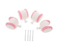 GLSTOY 4pcs Universal Toddler Wheel Replacement Set for Baby Walkers Pink Screw Version Push Toy Accessories Easy Installation Suitable for Boys and Girls