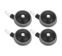 GLSTOY 4pcs Walker Wheels Replacement, Silent Swivel Plastic Casters with Detachable Plug-in Design, Wear-Resistant Front Wheels for Strollers, Trolleys, and Pushchairs