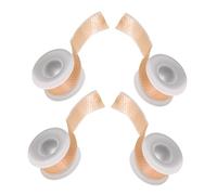 GLSTOY 4Rolls Clear Gel Heel Cap Protectors Self-Adhesive High Heel Shoe Stickers Transparent Comfort Pads for Daily Walking Formal Occasions Relief and Anti-Blister