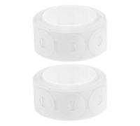 GLSTOY 500pcs Hole Reinforcement Labels Self-Adhesive PVC Round Hole Protectors Easy to Use White Stickers for Crafts and Art Projects