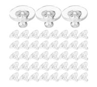 GLSTOY 500pcs Silicone Earring Stoppers Locking Earring Backs for Beginners and Professional Shops Soft Silicone Material with Smooth Corners Secure for Sports and DIY