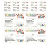 GLSTOY 50pcs Incentive Cards Reward Cards 3.62x2.48x0.00in Coated Paper Encourages Positive Behavior User-friendly Classroom Essential and Parents