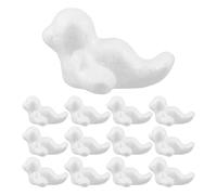 GLSTOY 50pcs Mini Foam Sea Lion Craft Figures, Blank White Polystyrene Animal Shapes for DIY Painting, Creative Foam Embryo Ornaments for Party Decorations and Desktop Crafting
