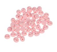 GLSTOY 50pcs Pink Resin Pig Nose for Stuffed Animals DIY Crafts Realistic Safety Animal Nose for Plush Crochet Doll Accessories Easy to Attach for Handmade Amigurumi and Scrapbooking