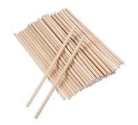 GLSTOY 50pcs Unfinished Natural Wood Craft Dowel Rods Round Long Wood Sticks Safe Material Creative Play and Parents Interactive Building Activities