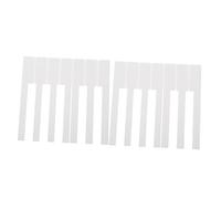 GLSTOY 52pcs Professional Piano Keytops Acrylic White Key Cap Piano Accessories Keys Overlay