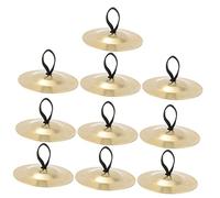 GLSTOY 5pairs Boys and Girls Musical Finger Cymbals Small Hand Bells for Dance Toys Jingle Effect Cymbals Band for Little Hands