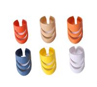 GLSTOY 5pcs Colorful Finger Picks for Guitar and Bass Ergonomic Design Suitable for Acoustic Electric Ukulele and Banjo Finger and Enhanced Playability