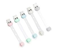 GLSTOY 5pcs Safety Cabinet Locks Multi-Function Drawer Lock for Childproofing Home Easy to Install Durable TPE Material Protects Boy Girl from Dangers