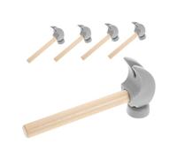 GLSTOY 5pcs Wooden Pounding Hammer for Pretend Play Role-playing Mallet and Hammer Tools for Creative Birthday Party Supplies