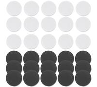 GLSTOY 60Pcs Black and White Round Chess Pieces Set, Game Chess Accessories for Board Games, Checkers and Backgammon Replacement Pieces, Suitable for Family and Adult Play