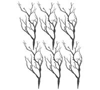 GLSTOY 6pcs Artificial Antler Branches Plastic Dried Tree Twigs No Need Water Never Wither Decorative Fake Antler Shaped Branches for Dinner Or Business Table Decor