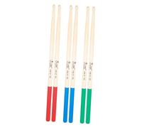 GLSTOY 6pcs Drumsticks Maple Drumsticks Non-slip for Drum Practice Bars Concerts Musical Band Random Color