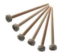GLSTOY 6pcs Gong Mallet Drumsticks for Beginners Maple Wood Handle Percussion Instrument