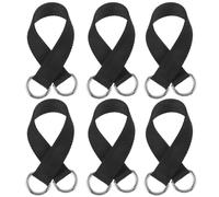 GLSTOY 6pcs Multi-functional Pull up Hanging Straps Made of Stainless Steel and Cloth Lightweight Strength Training Aids for Home Workout and Fitness