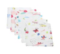 GLSTOY 6pcs Newborn Cotton Face Towels Ultra-absorbent Cotton Six-layer Bibs for Drooling and Teething Soft Washcloths for Facial Cleansing