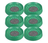 GLSTOY 6pcs Pigeon Nest Breeding Supplies Green Abs round Nesting Bowl for Birds and Pigeons Comfortable and Breathable Suitable for Garden Use Random Color