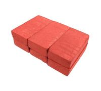 GLSTOY 6pcs Realistic Foam Movie Props Bricks Lightweight Hand Breakable Red Stage Performance Gimmicks Comedy Halloween Construction Play
