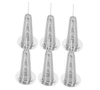 GLSTOY 6pcs Wool Felt Car Ornaments Crochet Doll Display Stand Rack Needle Felting Doll Holder Sturdy Iron Material Easy Assembly Elegant Decor