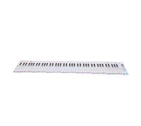 GLSTOY 88-key Piano Keyboard Practice Paper Chart with Finger Guide, Portable Piano Learning Aid for Beginners, Roll-up Staff and Number Notation Keyboard Diagram