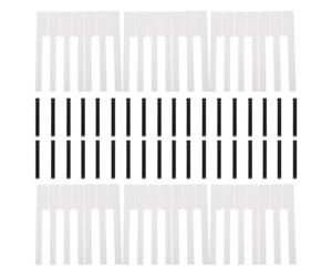 GLSTOY 88pcs Practical White Acrylic Piano Keytops for Piano Key Replacement Sturdy Keyboard Repairing Tools Professional Supplies for Home Use