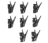 GLSTOY 8pcs Black Earphone Cable Clips Collar Headphone Cable Clamps Abs and PC Material Prevents Winding Wires Suitable for Connecting to The Collar