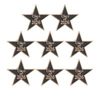 GLSTOY 8pcs Graduation Pin Badges Graduation Enamel Brooches Elegant Trendy Zinc Alloy Fashionable Decorative for Graduates 2026 Season Star Shape