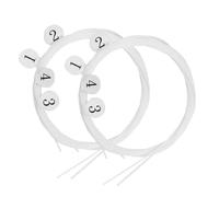 GLSTOY 8pcs Nylon Ukulele Strings Replacement Set for Soprano Ukulele White Musical Strings with Thicknesses 0.24mm-0.34mm Versatile and Replaceable Accessories