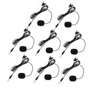 GLSTOY 8pcs Phone Accessory Microphone for Camera Simple Clip-on Microphone Pvc Material Adjustable Volume Easy to Carry Signal to Noise Ratio ≥60db for Recording and Video Chat