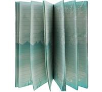 GLSTOY A5 Chinese Style Thread-bound Notebook, Watercolor Decorative Paper Journal, Small Lined Notepad for Work and Study, Aesthetic Writing Diary for Office and School